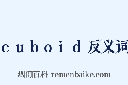 cuboid反义词是什么意思的图片